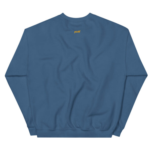 unisex crew neck sweatshirt indigo blue black