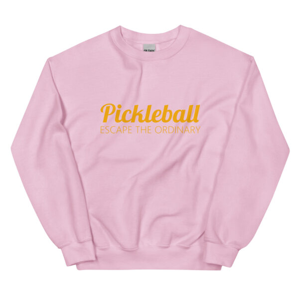 unisex crew neck sweatshirt light pink front